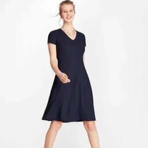 Brooks Brothers Women BROOKSCOOL Reda Wool Career Dress Size 6P Navy